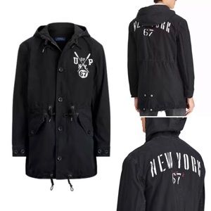 Polo Ralph Lauren Black Parka Jacket Medium